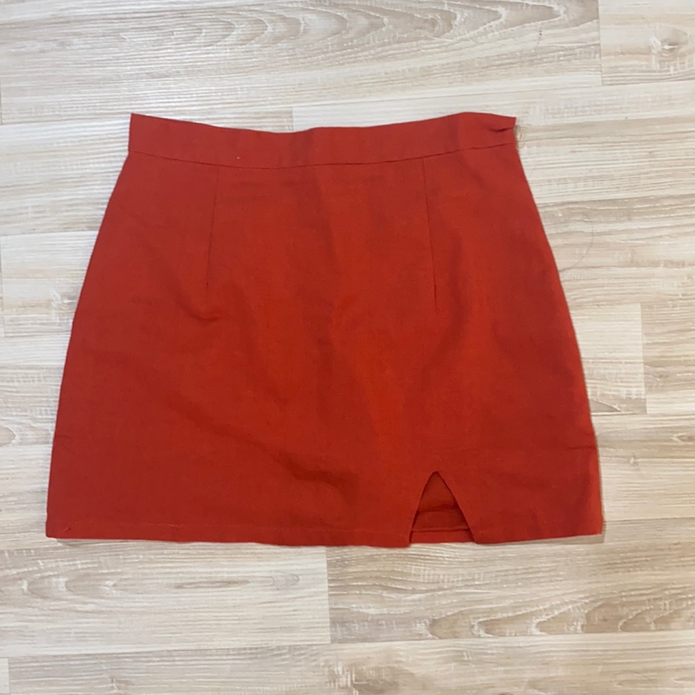 Verge Girl Red Skirt with side slit!